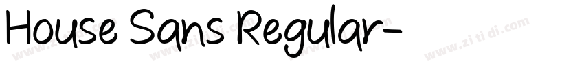 House Sans Regular字体转换
